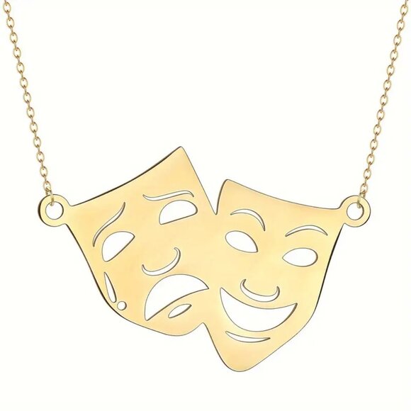 Smile now, cry later earrings and necklace set. St Steal. Made in China. - Picture 3 of 4